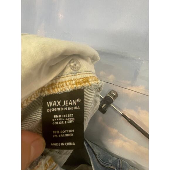 NWT Wax Women's Original Denim Mid Waist Mini Skirt Size M - Picture 5 of 10